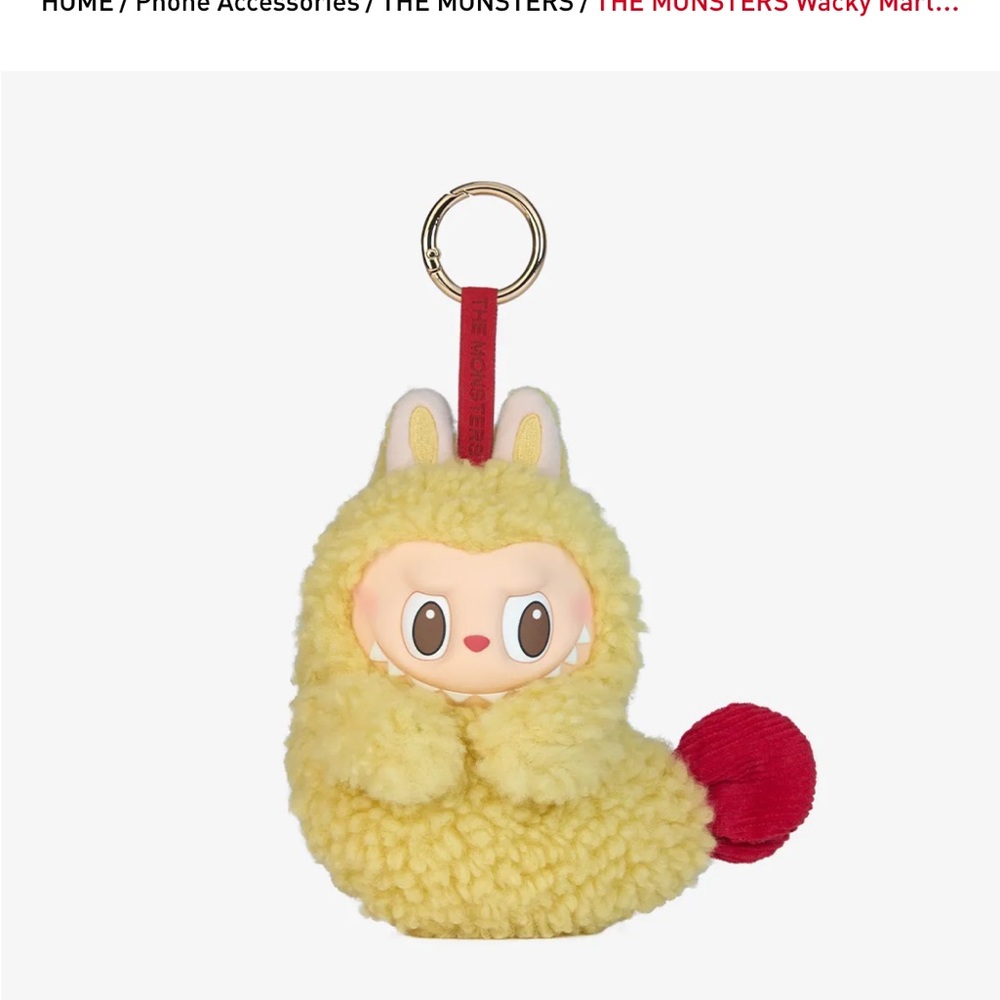 Labubu Shrimp Tempura The Monsters Earphone Case Keychain